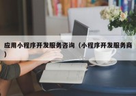應用小程序開發(fā)服務咨詢（小程序開發(fā)服務商）