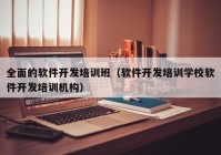 全面的軟件開發(fā)培訓(xùn)班（軟件開發(fā)培訓(xùn)學(xué)校軟件開發(fā)培訓(xùn)機構(gòu)）