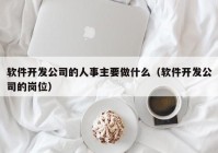 軟件開(kāi)發(fā)公司的人事主要做什么（軟件開(kāi)發(fā)公司的崗位）