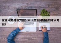 企業(yè)網(wǎng)站建設(shè)方案公司（企業(yè)網(wǎng)站策劃建設(shè)方案）