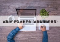 金融軟件開(kāi)發(fā)定制平臺(tái)（金融公司軟件開(kāi)發(fā)）