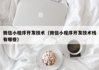 微信小程序開發(fā)技術（微信小程序開發(fā)技術棧有哪些）